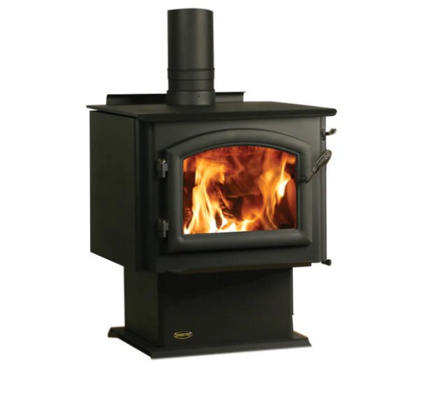 4300 Millennium wood stove, classic black arched door