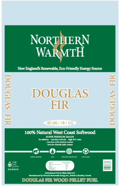 Northern Warmth Douglas Fir Wood Pellets Bag