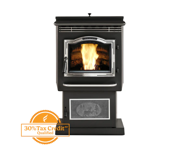 P61A-c Pellet Stove - Black