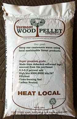 Vermont Wood Pellets 100% White Pine