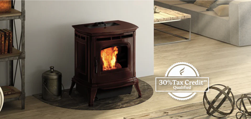 [1-90-999001-14] Absolute63 Pellet Stove - Porcelain Majolica Brown