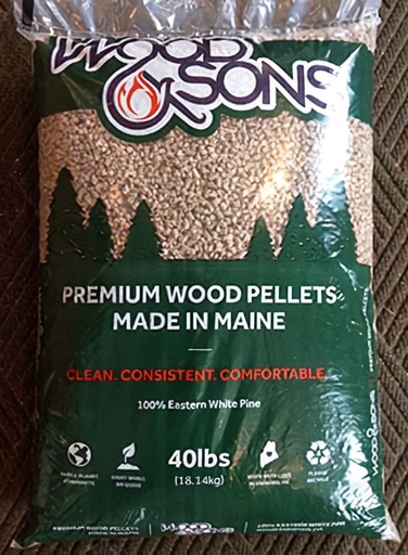 [WSP1TON] Wood & Sons White Pine Pellets (1 Ton) 