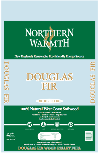 [NW1TON] Northern Warmth Douglas Fir Wood Pellets (1 Ton) 